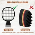 thumbnail image 5 of Unique Bargains Twist Comb Afro Twist Hair Comb Afro Curl Comb Twist Comb Tool Suitable for Fluffy Thick Hair Black, 5 of 7