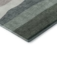 thumbnail image 3 of Addison Rugs Mayfield Premium Machine Washable Transitional Stripes Green Rectangle Rug, 3' X 5' Machine Washable Transitional Stripes Green Oversized Sherpa Throw Blanket, 3 of 6