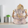 thumbnail image 4 of Estatuilla de a, Fengshui indio, estatuas , adornos para blanco Gloria Estatua de Buda de resina, 4 of 9