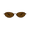 Brown, variant on DIMA Shena Retro Oval Sunglasses for Men and Women, Brown Dark Tortoise Metal Frame with Brown CR39 Lenses, Unisex Vintage Sun Glasses