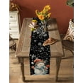 thumbnail image 5 of Black Christmas Burlap-Cotton Table Runner 60 Inches Long,Xmas Snowman Snowflake Vintage Farmhouse Table Runners,Outdoor Dining Tablecloths Decor for Baby Shower Party Wedding 13x60, 5 of 9