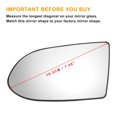 thumbnail image 3 of Reemplazo de vidrio del espejo retrovisor del lado izquierdo del conductor Unique Bargains calefaccionado blanco para OPEL para VAUXHALL Zafira A, 3 of 6