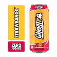 thumbnail image 2 of GHOST® ENERGY Zero Sugars Energy Drink, Strawbango, 200mg Natural Caffeine, 16 fl oz Can, 2 of 15