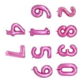 thumbnail image 2 of 10pcs Digital Balloons 0-9 Large Size Digital Balloons Birthday Party Decorations Wedding Room Decorative Balloons Beautiful Aluminium Film Number Balloons for Birthday Wedding Decors Pink, 2 of 9