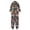 A-Black10, variant on Big Boys Girls 2 Piece Rain Suit Fox Animal Print Hooded Jacket And Pant Set Reflective Strip Elastic Ankle Waterproof Rainwear