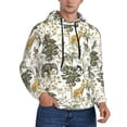 thumbnail image 2 of Fotbe Men's Hoodie with Vintage Animals Palm Tree Pattern - Kangaroo Pocket Pullover Hooded Sweatshirt, Perfect for Daily Wear, Travel, and Home-Medium, 2 of 7