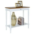 thumbnail image 3 of Covenience Concepts French Country 1 Drawer Hall Table with Shelf, Dark Walnut/White, 3 of 4
