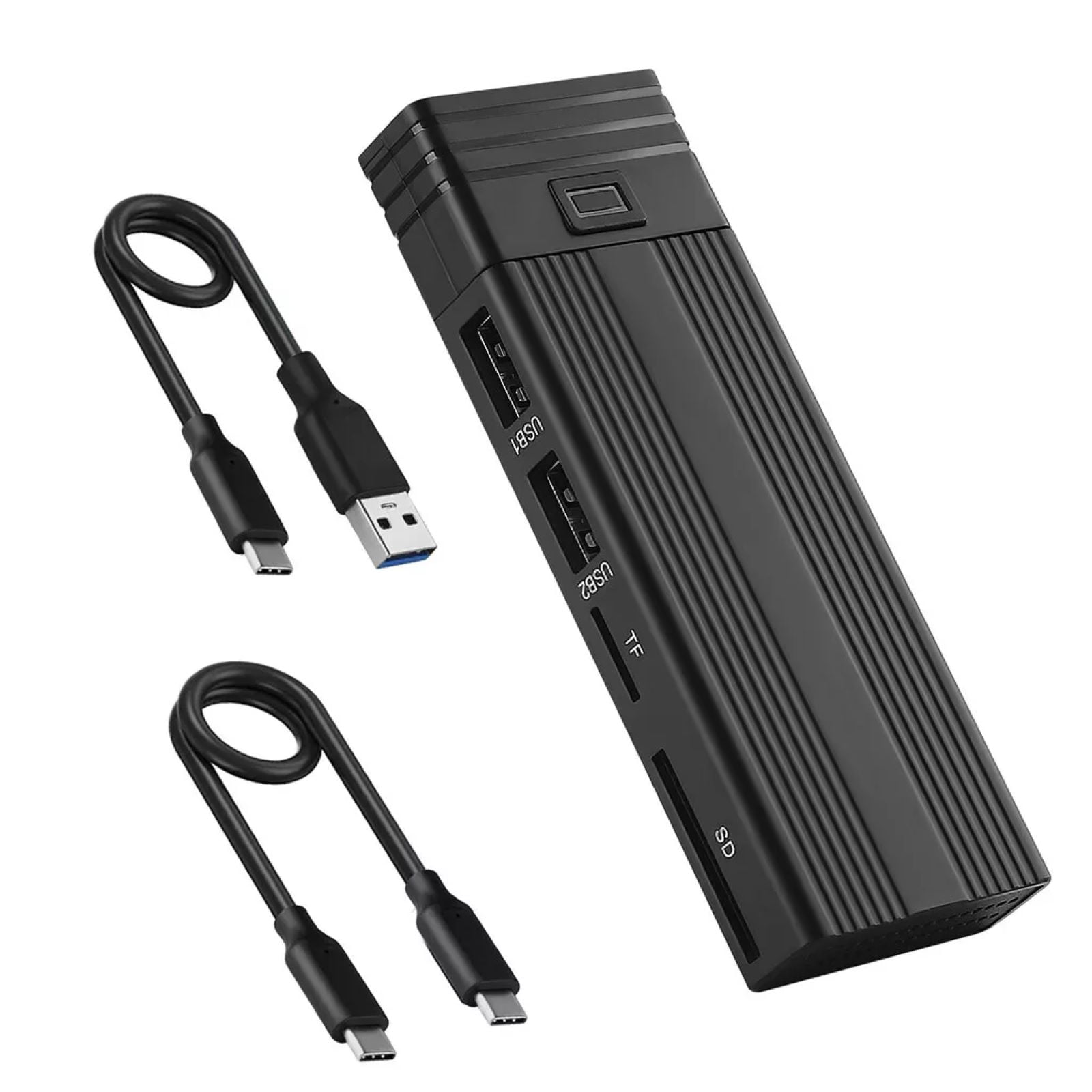 ARCADORA Dual-Function M.2 NVMe SSD Enclosure & USB Hub for Efficient Data Storage and Device Connection