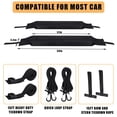 thumbnail image 1 of Kojooin Soft Roof Rack Pads for Cars, 600D Oxford Car Top Rack with Tie Down Straps, Ropes and Storage Bag for Surfboard or Kayak, 1 of 7