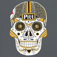 thumbnail image 3 of Pittsburgh Sugar Skull T-shirt Steel City Football Fan Tailgating Men's Tee, 3 of 7