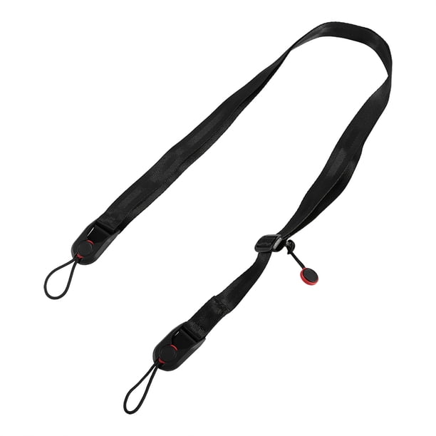 M Buder Correa de Hombro y Cuello Ajustable Negra para Cámaras Digitales y de Acción con Hebilla de Liberación Rápida Ideal para Viajes y Sesiones de Fotografía al Aire Libre Accesorios