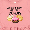 thumbnail image 4 of Inktastic Just Skip to the Part Where There's Donuts Girls Toddler Dress, 4 of 5