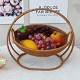 HYYANGUWENTI Handcrafted EcoFriendly Single Rattan Woven Snack Fruit