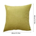thumbnail image 3 of 16x16 Inch Solid Color Throw Pillow Covers Square Decorative Polyester Cushion Cases for Sofa Couch Bed Chair Living Room Bedroom Farmhouse Rustic Home Decor, 3 of 4