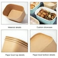thumbnail image 3 of ACDANC 25oz Brown Meal Prep Containers with Lids,Freezer Meal Prep Containers Disposable,Rectangle Food Kraft Paper Meal Prep Containers with Lids Microwavable and Freezer Use, 3 of 7