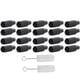 thumbnail image 2 of Kit de cubierta para grifo de cerveza, 2 uds., cepillos para grifo de cerveza, 20 piezas, cubierta para grifo de cerveza, sellado efectivo, fácil extracción, juego de cepillos para grifo de cerveza, 2 of 14