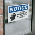 thumbnail image 4 of (2 Pack) Gloves Required For All Equipment Sign With Symbol OSHA Notice Sign 14 Inch X 10 Inch Vinyl Label Decal Sticker Weather Resistant, UV Protected for Workplace, Business, and, 4 of 7