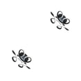 thumbnail image 2 of Yuarrent Ceiling Lights Indoor Light Home Hall Lamp Chandelier Luz cálida negra 2Conjunto, 2 of 6