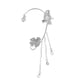 thumbnail image 1 of Elegante mariposa Ear Cuff Pendientes Ear Clips Wrap Rhinestone Tassel Droping Chain Jewelry Regalo para boda Uso diario Cumpleaños Mujer , plata izquierda Fernando Pendiente elegante, 1 of 8