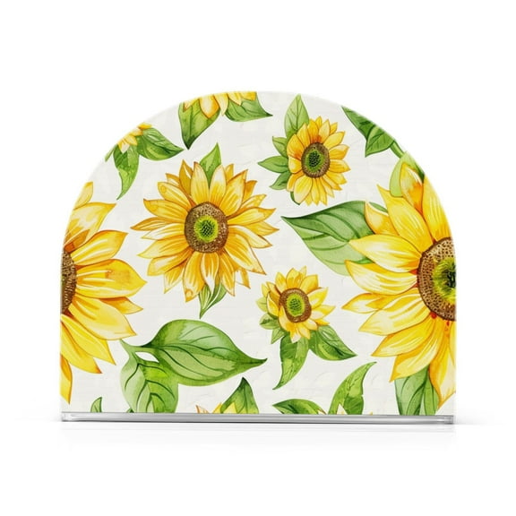 Ryvnso Beautiful Sunflower Acrylic Napkin Holder Table Kitchen Paper Tissue Organization 1 Pack