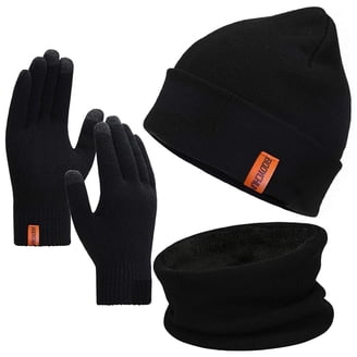 Unisex Beanie Hat Scarf Gloves Set Fleece Lined, Rose Red Spencer Adult Winter Set: Beanie, Gloves & Scarf, Knit  main image 2