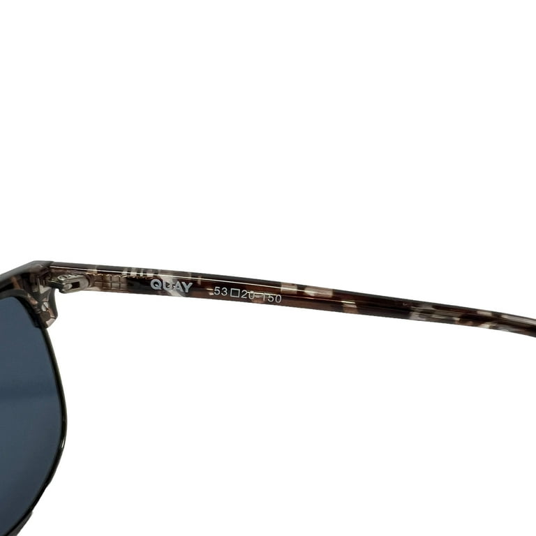Quay Australia Evasive Sunglasses Polarized Navy Tortoise