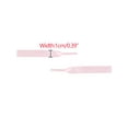 thumbnail image 5 of INSPIRE CHIC Unisex Solid Color Flat 0.4'' Wide Ribbon Shoelaces 2 Pairs 130cm/51.2" Pink, 5 of 6