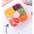thumbnail image 5 of Salad Lunch Container With Large, 3-compartment Bento-style Tray For Salad Toppings And Snacks,sauce Container For Dressings, And Built-in Reusable Fo, 5 of 5