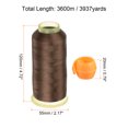 thumbnail image 2 of Unique Bargains Polyester Embroidery Thread Thread Spools Savers Kit, Dark Brown Orange, 2 of 6
