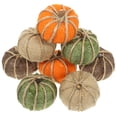 thumbnail image 1 of 8 Uds calabazas falsas fiesta de cosecha de Acción de Gracias adornos de calabaza artificiales calabazas de espuma para Halloween, 1 of 5