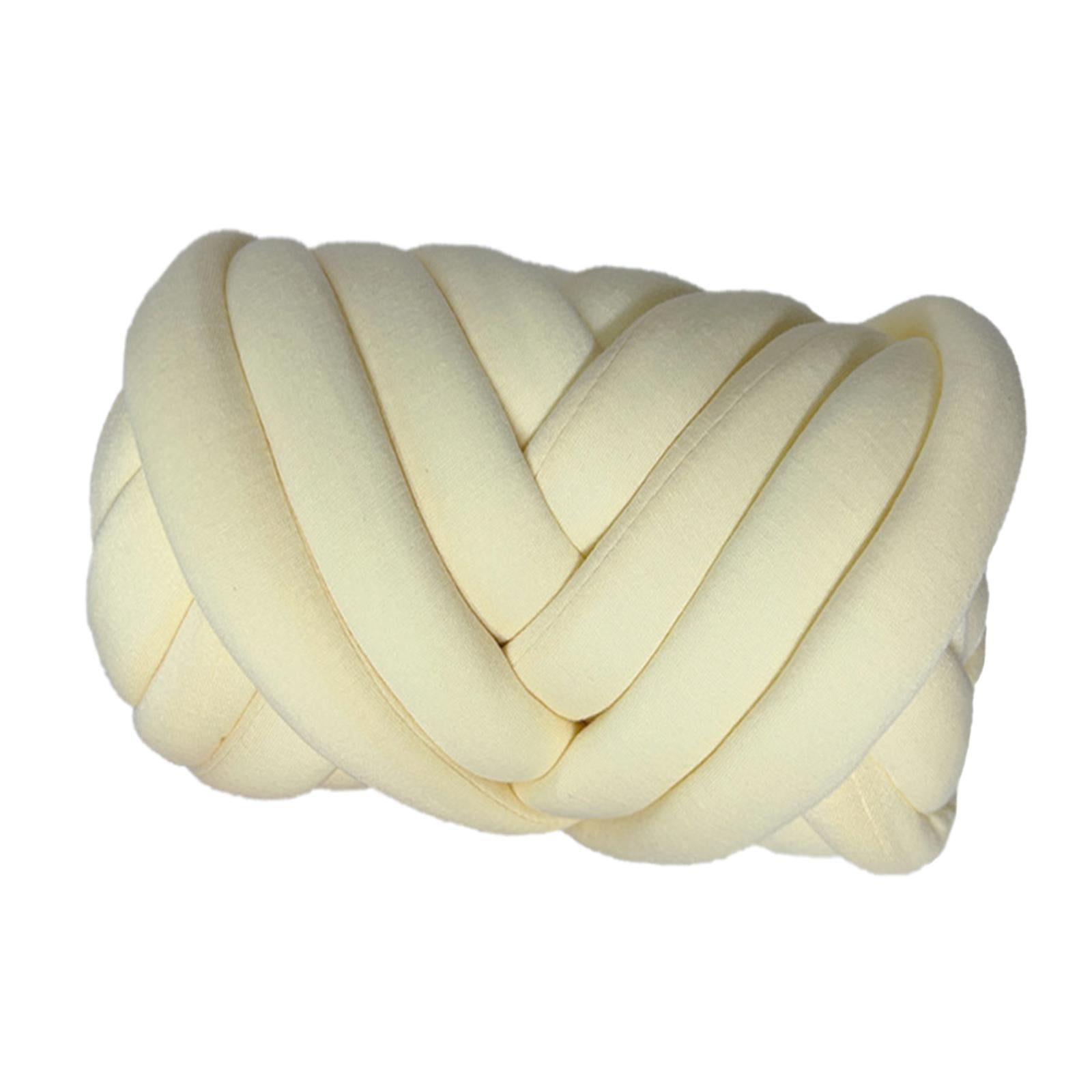 1.5kg Chunky Yarn Bulky Yarn Washable Tube Giant Soft Yarn Arm Knitting Yarn Weight Yarn Jumbo Tubular Yarn for Baskets Sweaters DIY Pet Bed Beige