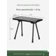thumbnail image 2 of Juego de mesa y sillas tácticas portátiles de plástico ro para acampar al aire libre, picnic, juego de mesa de comedor pl..., 2 of 4