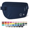 thumbnail image 1 of Money Belt for Travel - Security Fanny Pack for Phone, Money, Passport, & More with Anti Theft RFID Protection - Slim Under Clothes Hidden Wallet Holder Bag - Unisex Travel Waist Pouch for Women & Men, 1 of 6