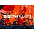 thumbnail image 4 of Stephen Chambers 24x18 Gold Ornate Wood Framed With Double Matting Wall Art Titled - Planet B, 4 of 6