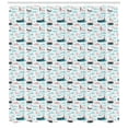 thumbnail image 3 of Ambesonne Italy Shower Curtain, Repeated Gondolas from Venice, 69"Wx75"L, Off White and Multicolor, 3 of 3