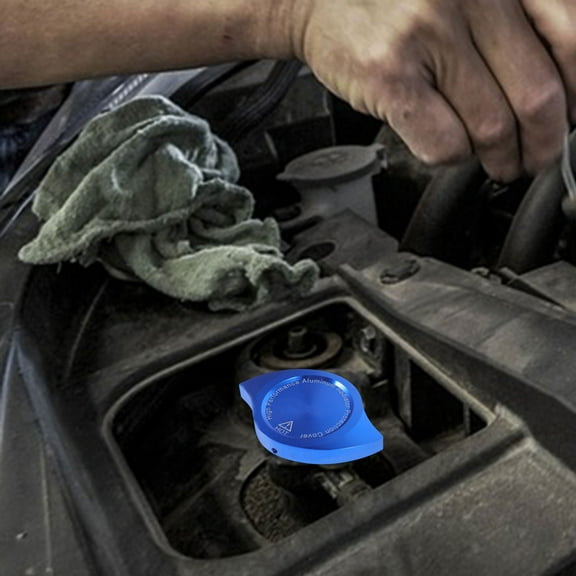 LOLIPPYY Metal Radiator Cap Replacement Cover for Car Coolant Reservoir Tank, and