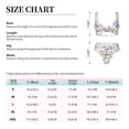 thumbnail image 4 of Kdxio Daisies Flowers Print Women's 2 Piece High Waisted Wrap Spaghetti Strap Summer Swimsuit Bikini Set-Medium, 4 of 7