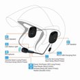 thumbnail image 3 of Casco de motocicleta BT Auriculares BT 5.0 Auriculares deportivos inalámbricos para motocicletas, 3 of 8