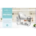 thumbnail image 3 of J&V TEXTILES Dish Drying Rack, Stainless Steel 2-Tier Dish Rack with Utensil Holder, Cutting Board Holder and Dish Drainer for Kitchen Counter 18-Inch, 3 of 3