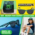thumbnail image 2 of Set de Gorra de Béisbol y Gafas de Sol Minecraft para Niños con Protección UV, 2 of 6