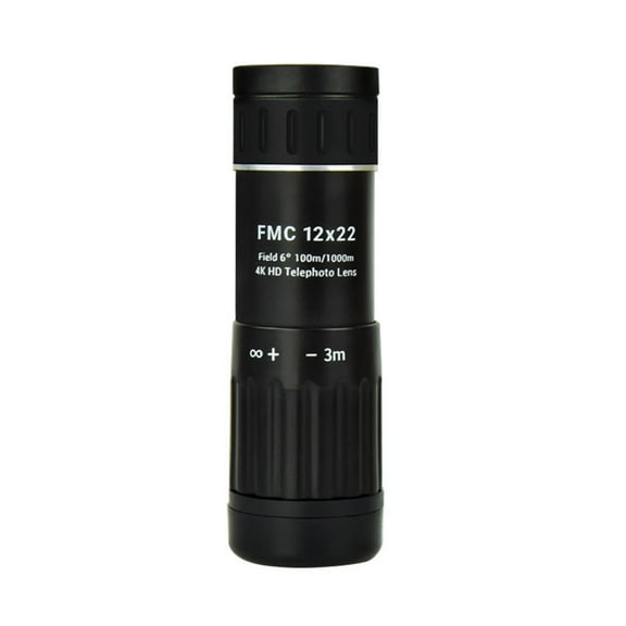 12X22 Mini Monocular Telescope High Powered for Adults, High Powered Double-Focus Optical Zoom Spotting Scope, Compact Binocular Stabilized Outdoor Rangefinder