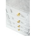thumbnail image 6 of Ancerre Designs Audrey 60" Wood Bathroom Vanity Set with Gold Hardware in White, 6 of 6