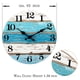 thumbnail image 5 of Reloj de Pared con TemáTica de Playa Relojes de Pared Azules Funciona con Pilas Silencioso, Sin Tictac, para el Hogar, Cocina, Sala de Estar, Oficina, 10 Pulgadas, 5 of 5