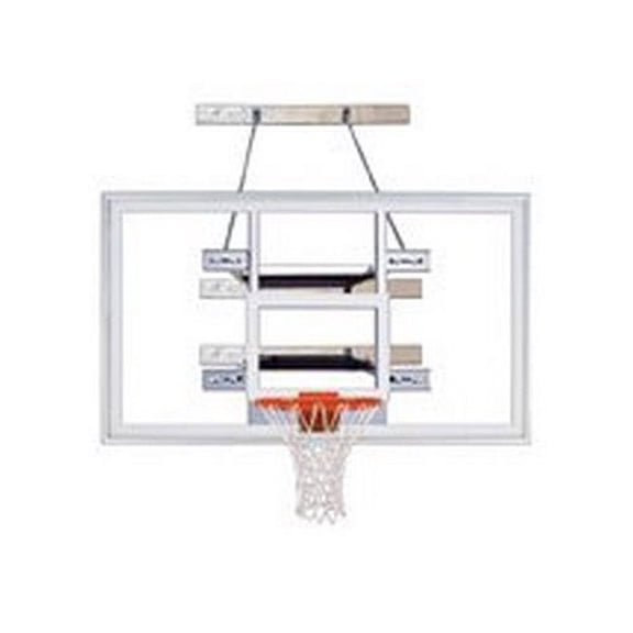 first team supermount80 supreme steel-acrylic wall mounted basketball system44; orange