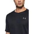 thumbnail image 4 of Under Armour Mens Tech 2.0 V-Neck Short-Sleeve T-Shirt , Black 001/Graphite , 3X-Large, 4 of 8