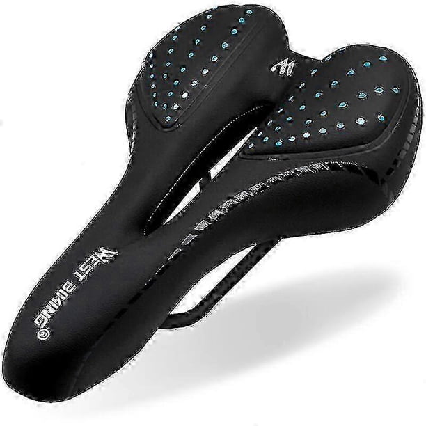 2026 Bicycle Seat Saddle, Mountain Bike Saddle, Hollow Bicycle Seat, Silicone, Blue