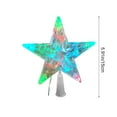 thumbnail image 3 of Christmas Decoration Christmas Tree Topper LED Lighted Star Topper 5-Point Star RGB Night Light Treetop Battery Light for Christmas Tree Decoration for Holiday Party Gift Decorations, 3 of 9