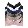 thumbnail image 2 of 247 Frenzy Women's Essentials Sofra or Mamia PACK OF 6 Full Coverage Solid T Shirt Bras, 2 of 8