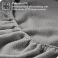 thumbnail image 5 of Bare Home Cozy Fleece Fitted Sheet - Extra Plush Polar Fleece - Deep Pocket Bed Sheet - Full, Light Gray, 5 of 5