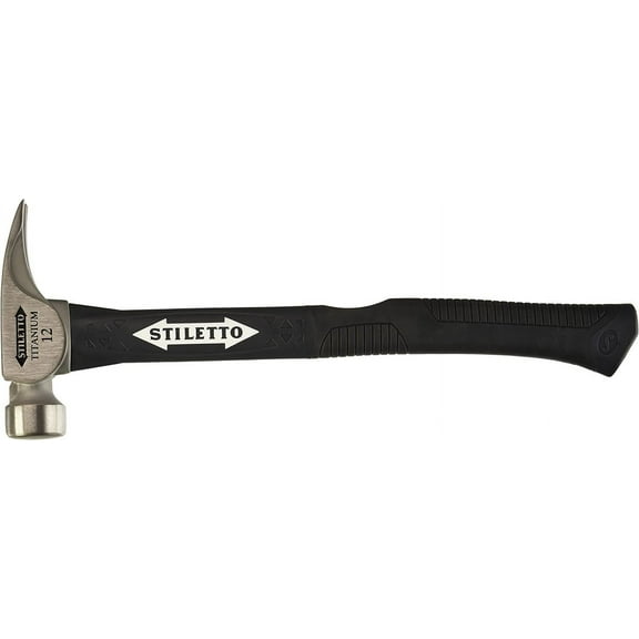 Stiletto TI12SC-F 12 oz Ti Smooth Face with Curved Poly-Fiberglass Handle, 16"